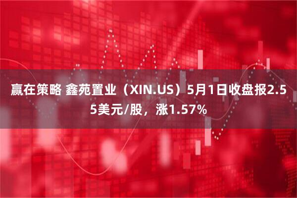 赢在策略 鑫苑置业（XIN.US）5月1日收盘报2.55美元/股，涨1.57%