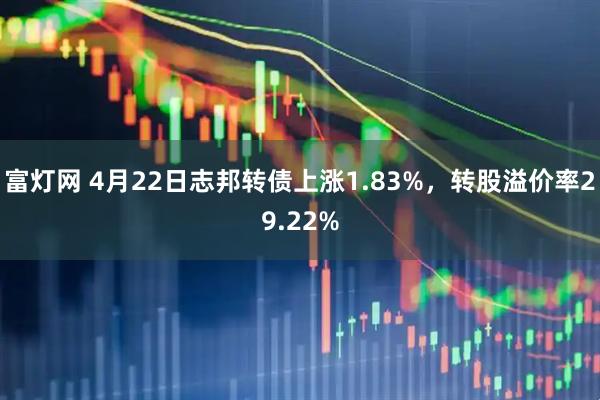 富灯网 4月22日志邦转债上涨1.83%，转股溢价率29.22%